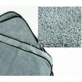 Automagic Super Plush 16”x24”Silver WBLK Border Automagic Super Plush 16”x24”Silver WBLK Border
