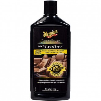 CREMA ÎNTREȚINERE PIELE MEGUIAR’S GOLD CLASS RICH LEATHER CLEANER-CONDITIONER-PROTECTANT, 414ML