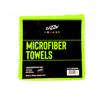 Lavete din microfibra profesionale verzi ZviZZer, set de 10 bucati