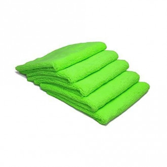 Lavete din microfibra profesionale verzi ZviZZer, set de 10 bucati